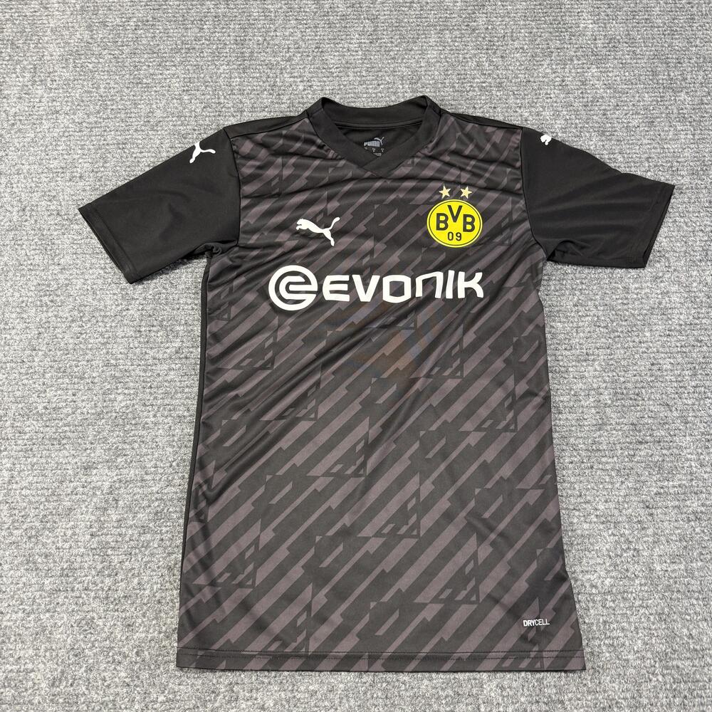 Borussia Dortmund Jersey Mens Small Black Soccer Football Puma Evonik DryCell